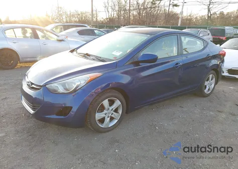2013 Hyundai Elantra Gls из США, поврежденный, VIN KMHDH4AE1DU804605